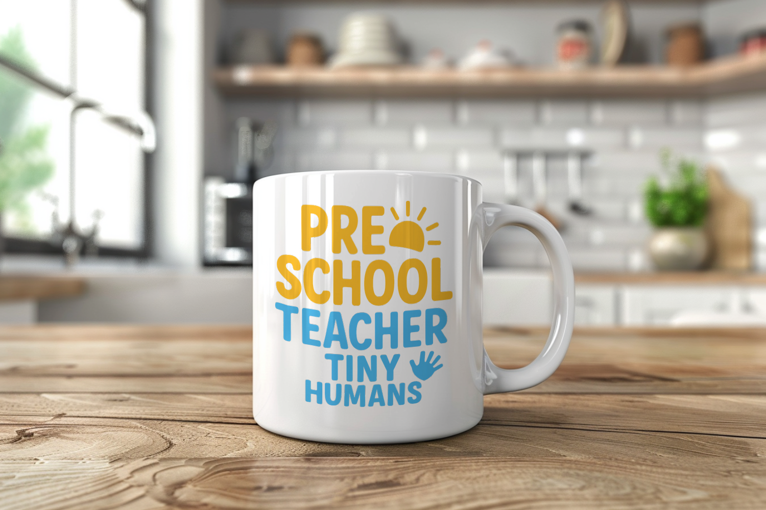 Preschool Teacher Tiny Humans Enormous Patience Coffee Mug | Teacher Gift | Ceramic Mug