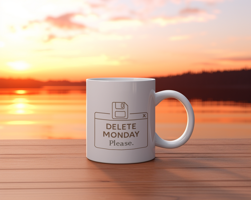 Monday Please No Coffee Mug | Funny Monday Gift | Ceramic Mug