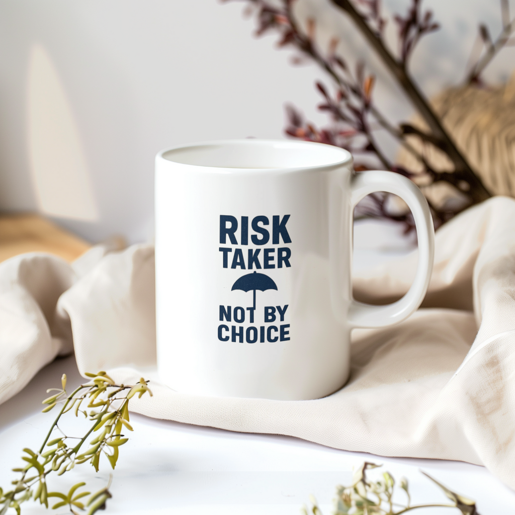 Insurance Agent Risk Taker Not By Choice Coffee Mug | Unique Gift | Ceramic Mug