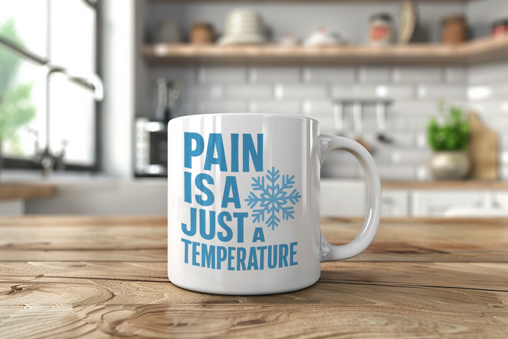 Cold Plunge Enthusiast Pain Is Just A Temperature Coffee Mug | Unique Gift | Ceramic Mug