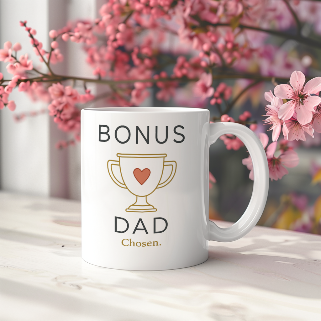 Loved These Kids Like My Own Bonus Dad Coffee Mug | Stepfather Appreciation | Ceramic Mug