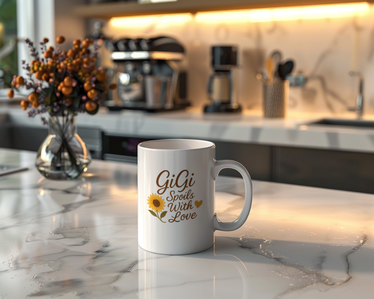 Gigi Spoils With Love Grandmother Coffee Mug | Unique Gift | Ceramic Mug
