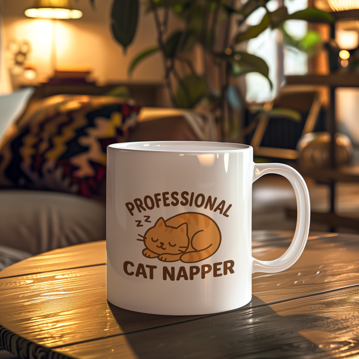 Professional Cat Napper Coffee Mug | Cat Lover Gift | Ceramic Mug