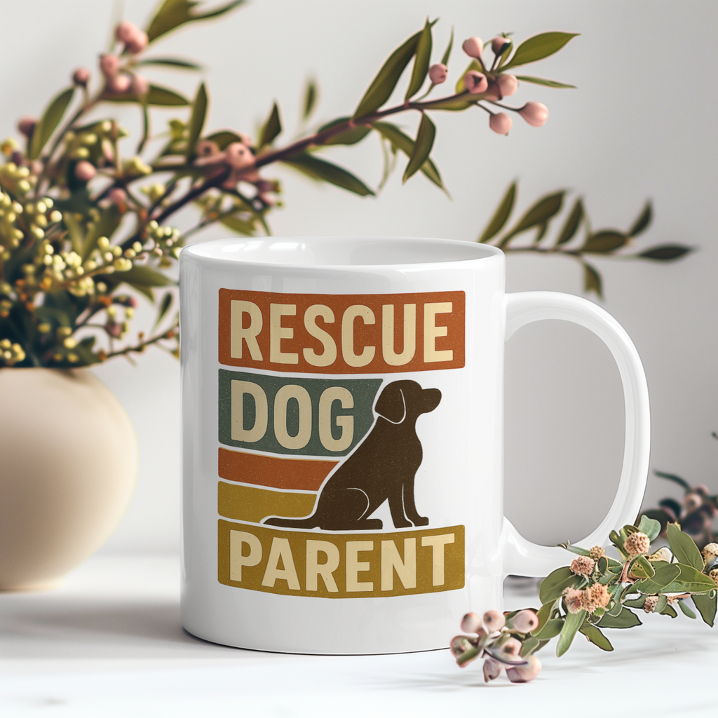 Rescue Dogs Have The Best Personalities Coffee Mug | Adoption Gift | Ceramic Mug