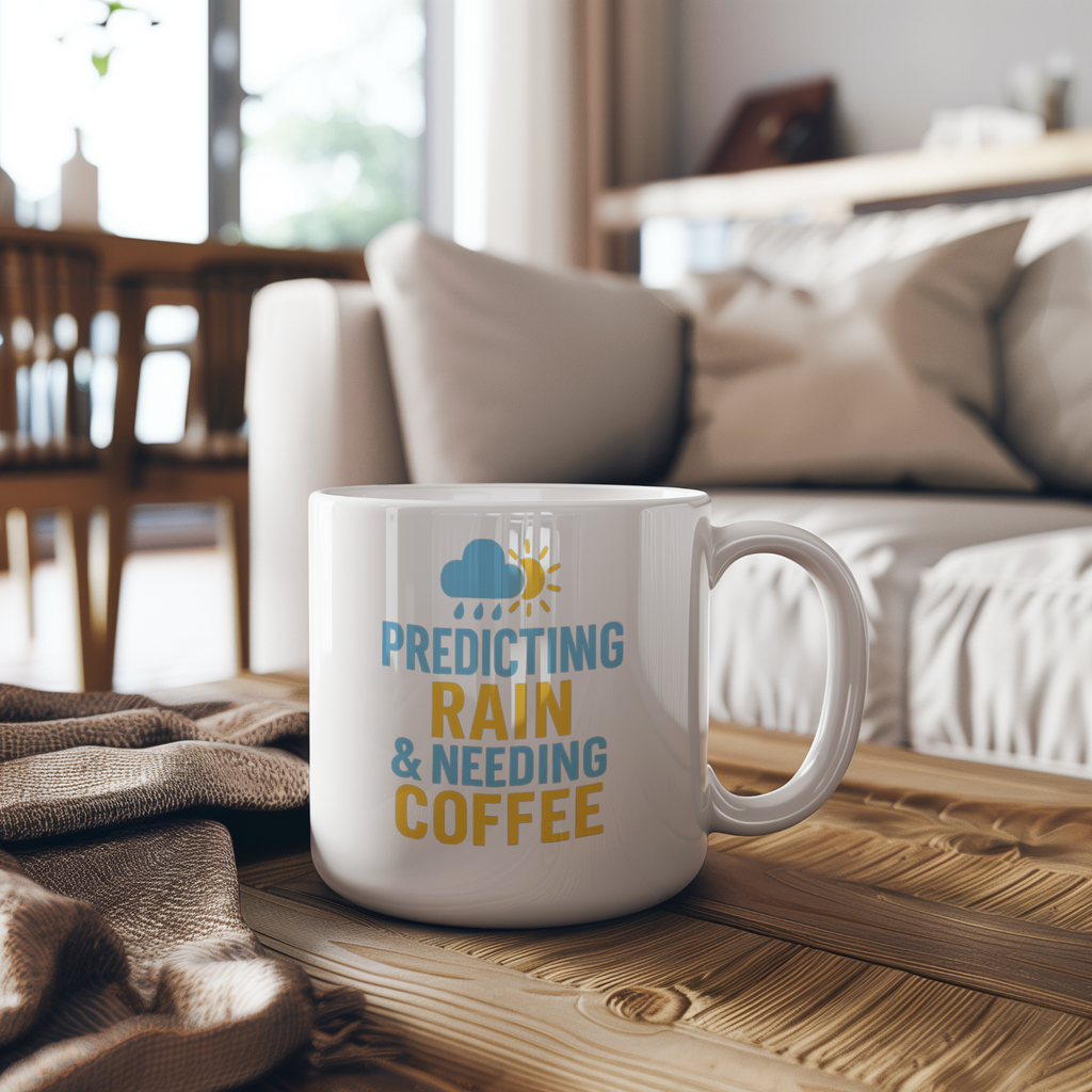 Meteorologist Predicting Rain And Needing Coffee Coffee Mug | Coffee Lover Gift | Ceramic Mug
