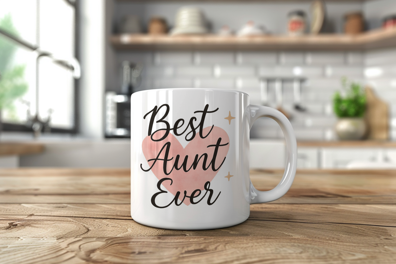 Best Aunt Ever Heart Coffee Mug | Unique Gift | Ceramic Mug
