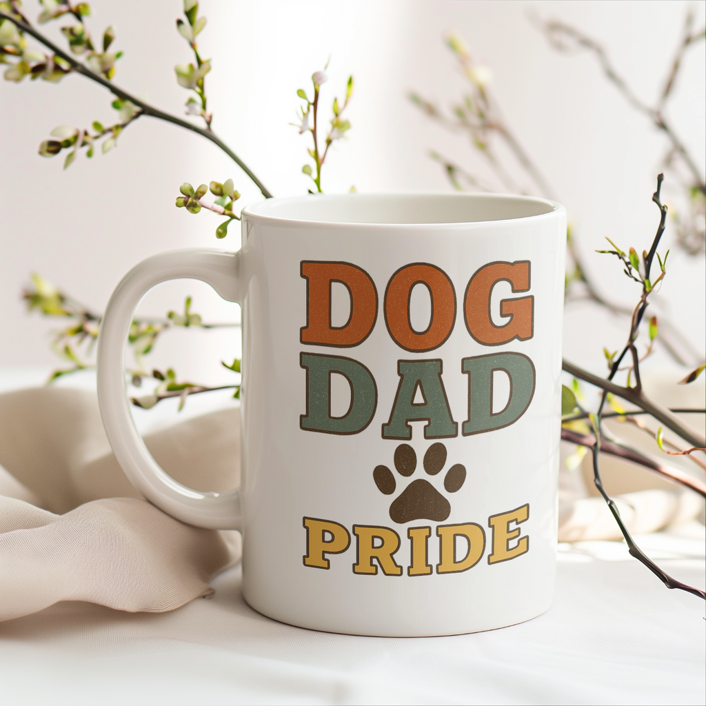 My Dog Thinks I Am Pawesome Coffee Mug | Dog Dad Gift | Ceramic Mug