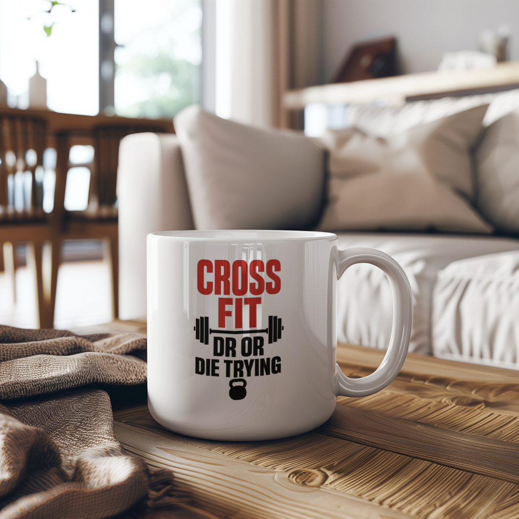 CrossFit Athlete PR Or Die Trying Coffee Mug | Unique Gift | Ceramic Mug