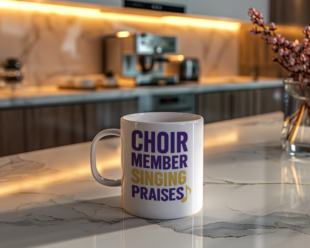 Church Choir Member Singing Praises Coffee Mug | Unique Gift | Ceramic Mug