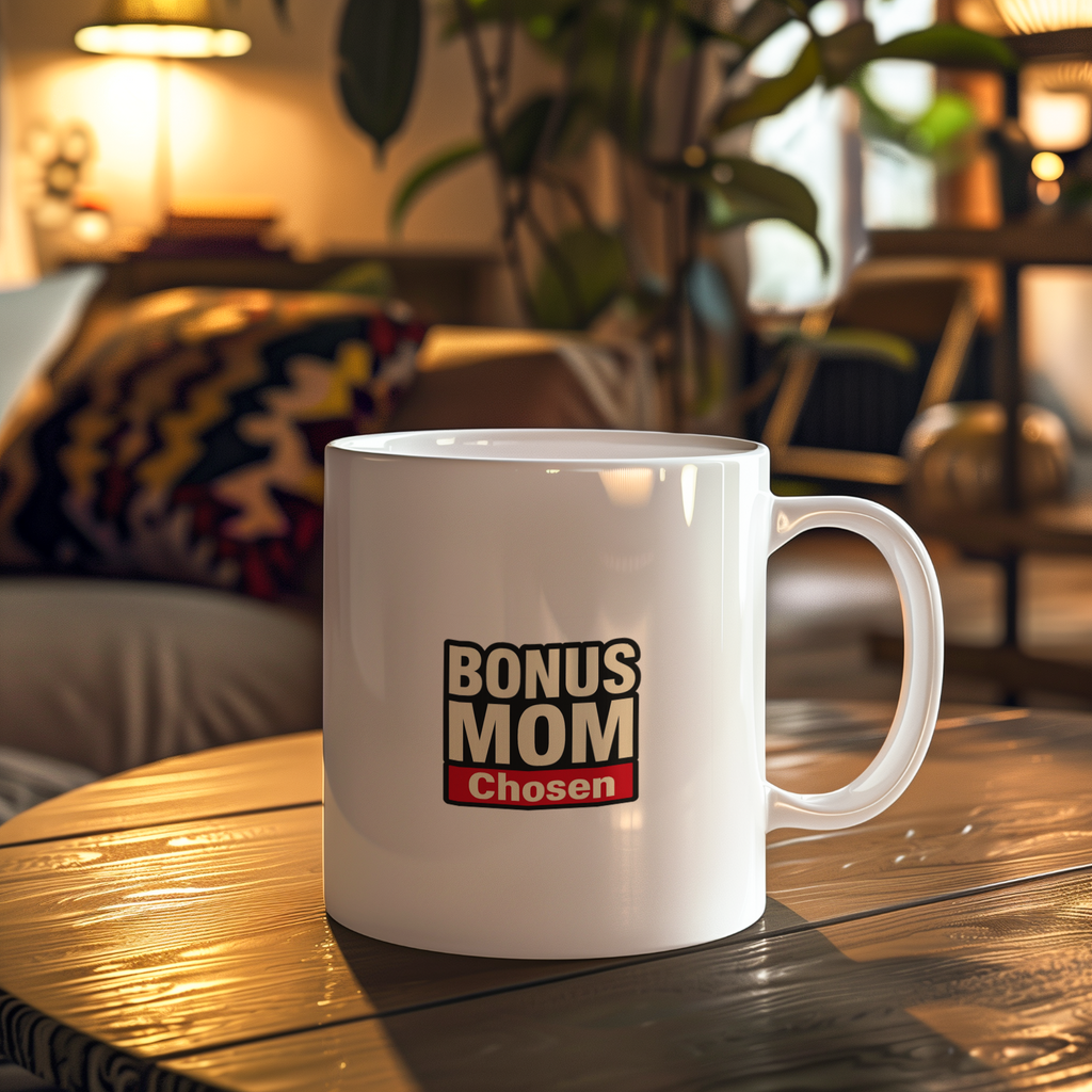 Bonus Mom Chosen Not Born Coffee Mug | Bonus Mom Gift | Ceramic Mug