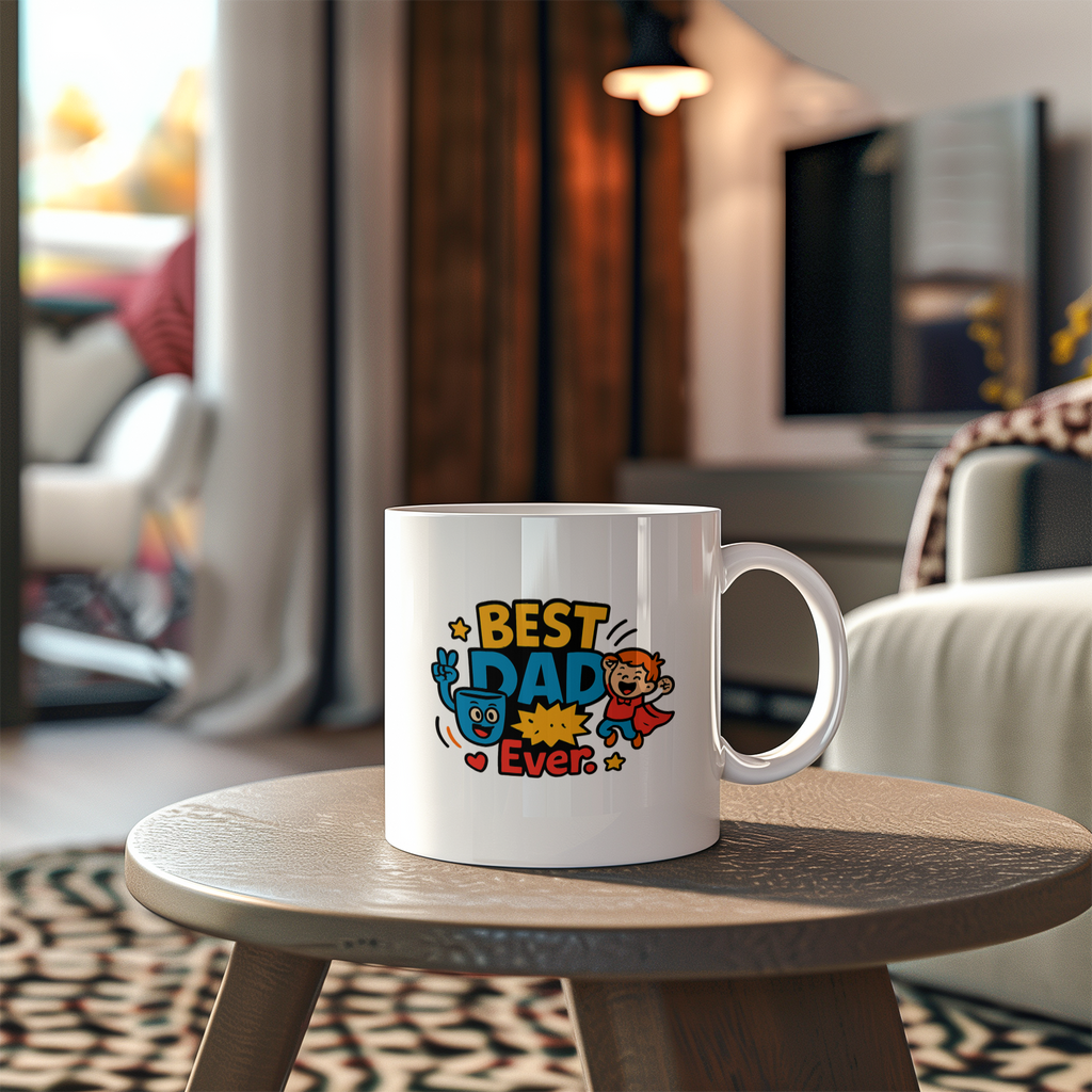 Best Dad In The Galaxy And Beyond Coffee Mug | Funny Dad Gift | Ceramic Mug