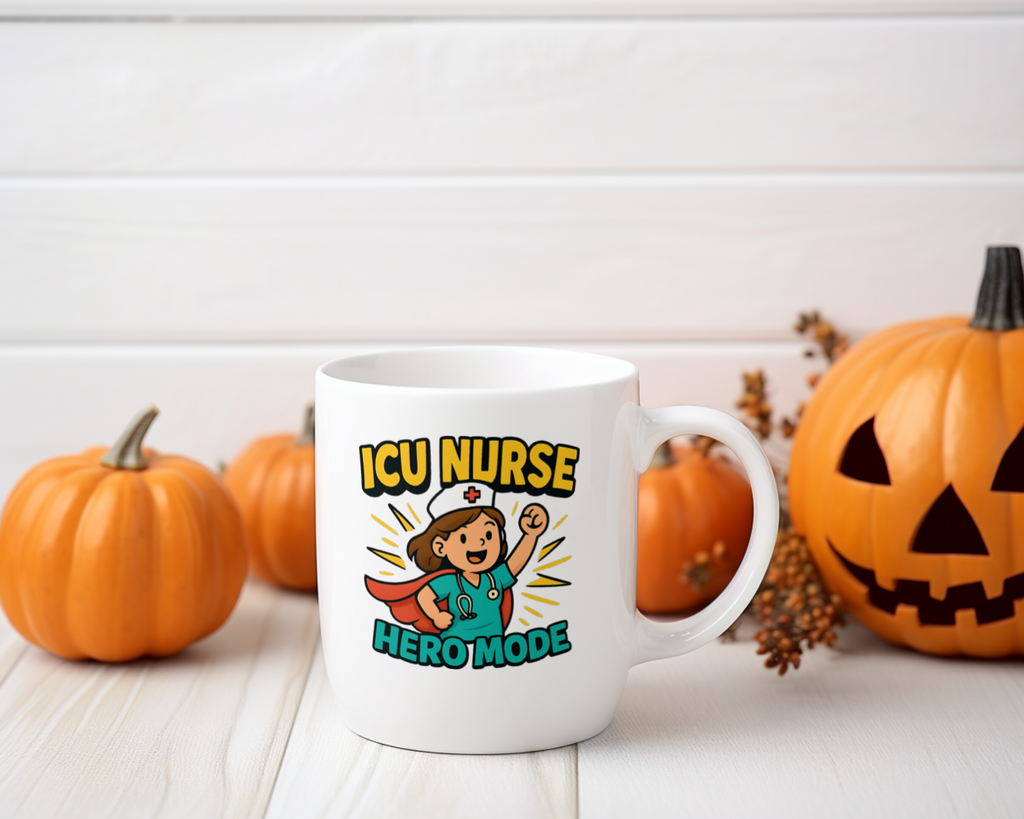 ICU Nurse No Sleep No Problem Just Coffee Coffee Mug | Funny Nurse Humor | Ceramic Mug