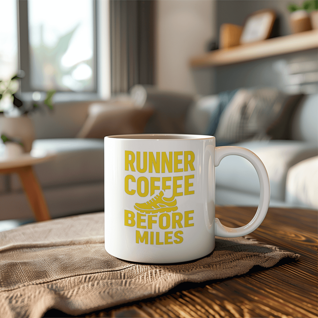 Runner Coffee Before Miles Coffee Mug | Coffee Lover Gift | Ceramic Mug