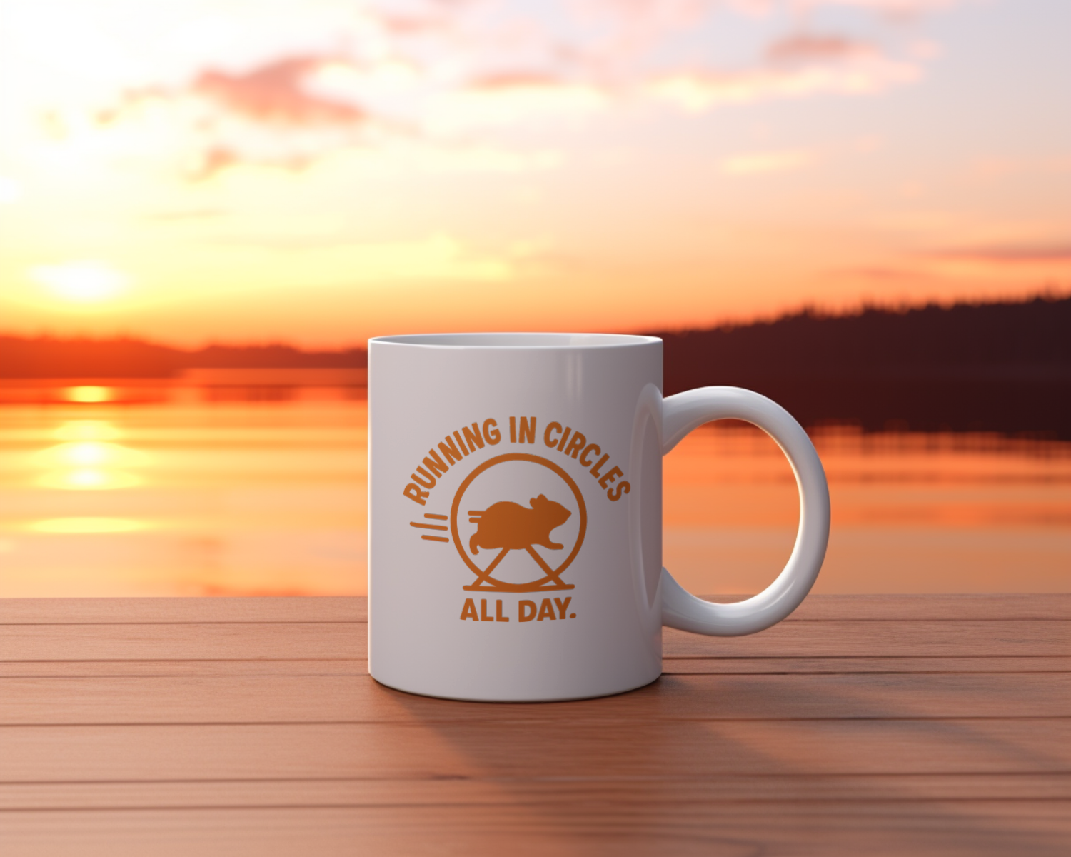 Hamster Mom Running In Circles All Day Coffee Mug | Gift for Mom | Ceramic Mug