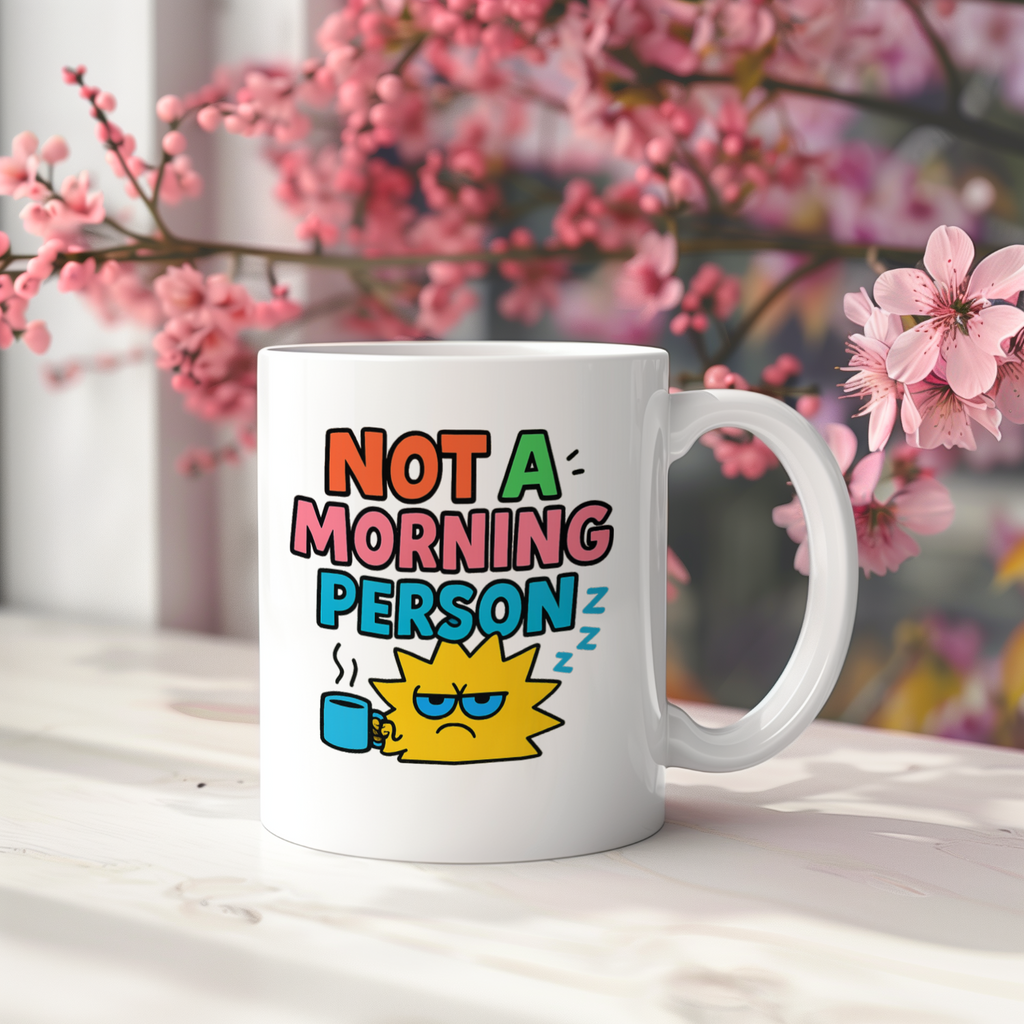 Not A Morning Person Science Confirmed Coffee Mug | Funny Morning Gift | Ceramic Mug