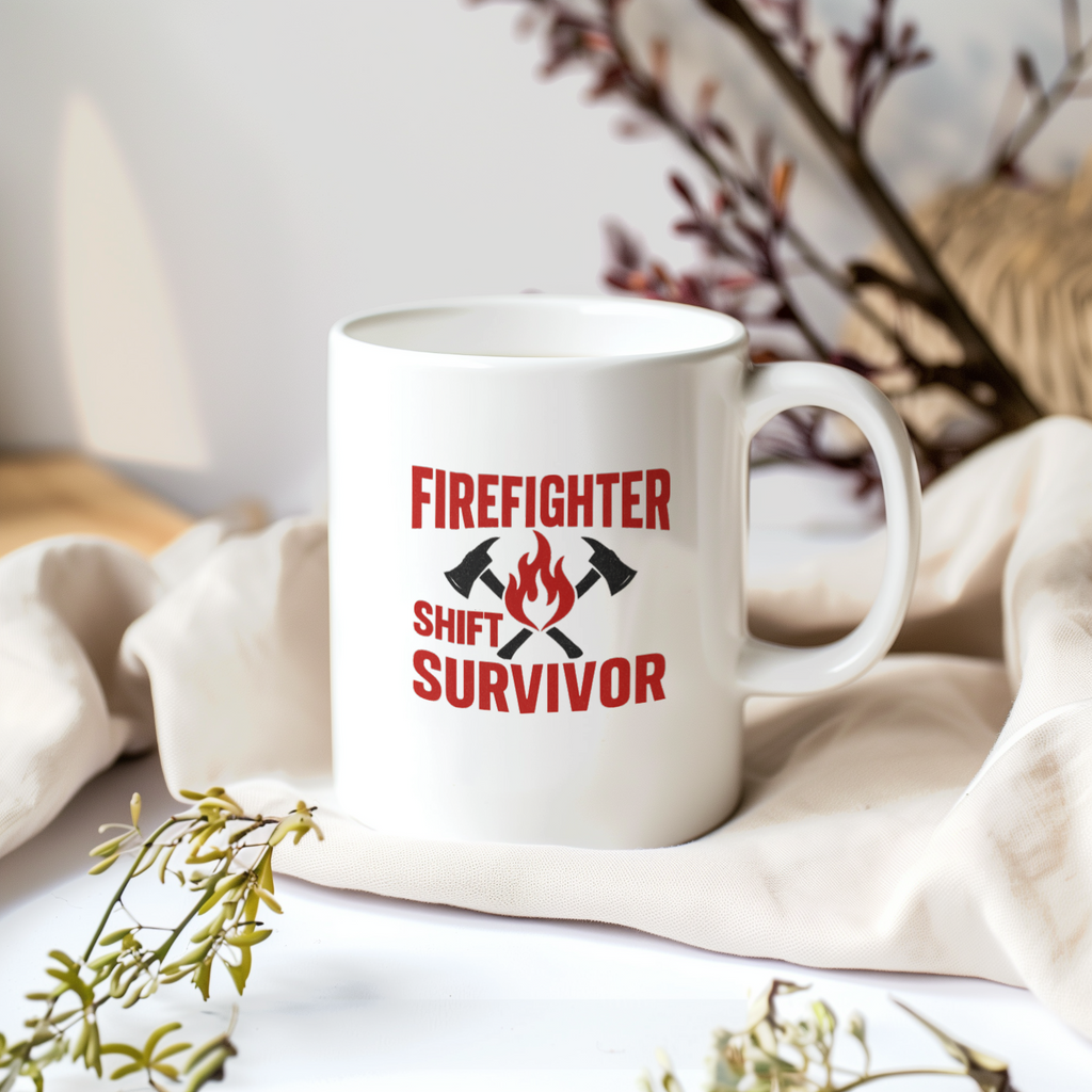 Firefighter Shift Survivor Coffee Mug | Unique Gift | Ceramic Mug