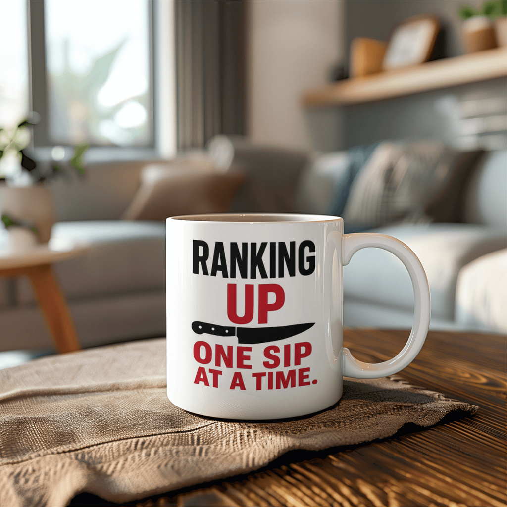 Sous Chef Ranking Up One Sip At A Time Coffee Mug | Chef Gift | Ceramic Mug