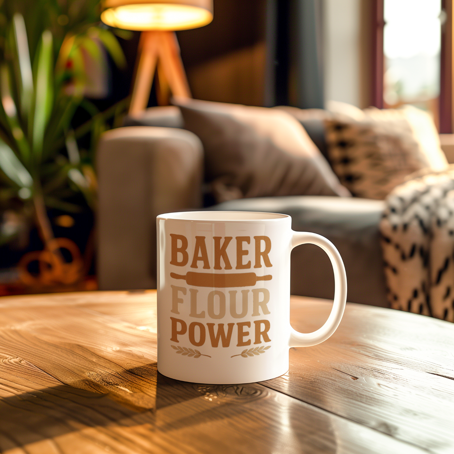 Baker Flour Power Coffee Mug | Baker Gift | Ceramic Mug