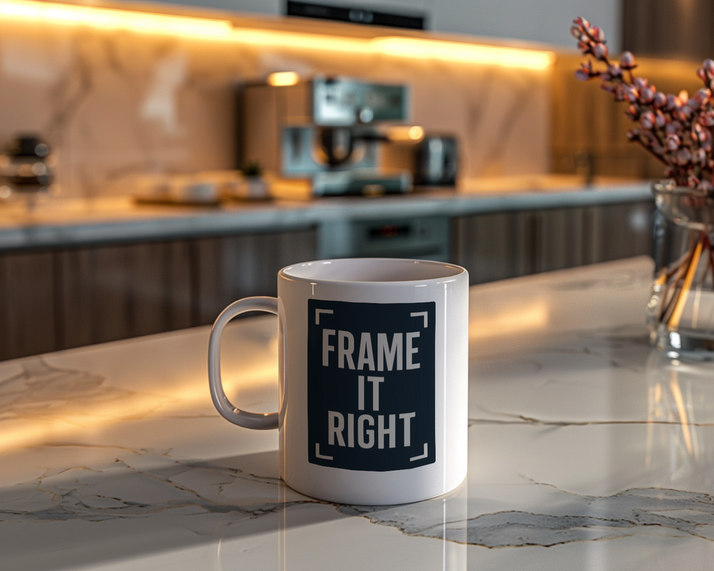 Videographer Frame It Right Coffee Mug | Unique Gift | Ceramic Mug