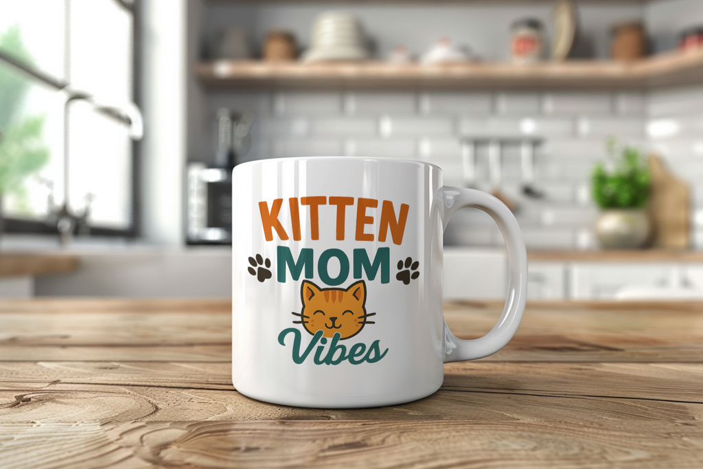 Life Goal Surrounded By Kittens Coffee Mug | Cat Lover Humor | Ceramic Mug