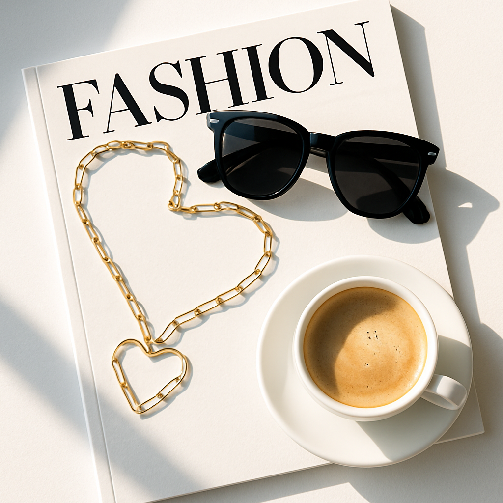 Personalized Paperclip Heart Necklace • Custom Engraved lifestyle photo