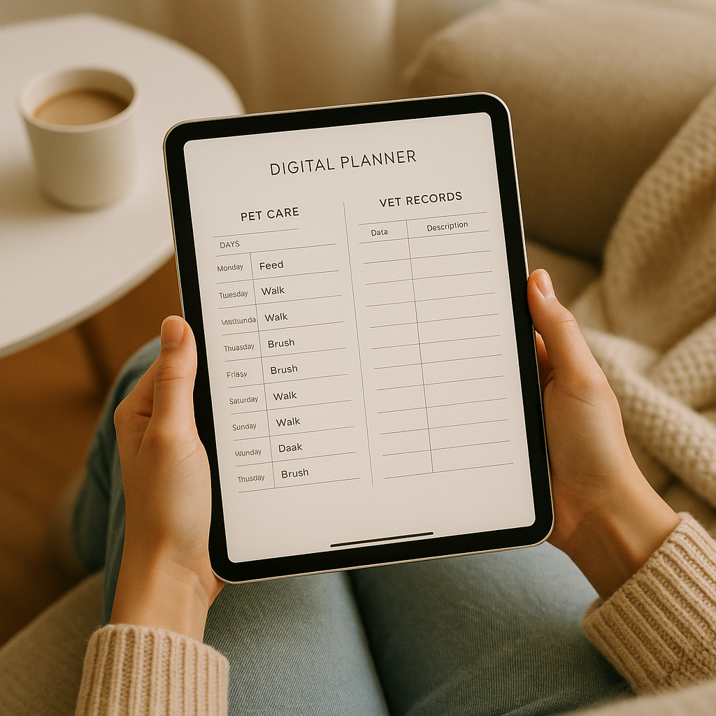 Pet Care Planner | Minimalist | Digital PDF 2026 preview