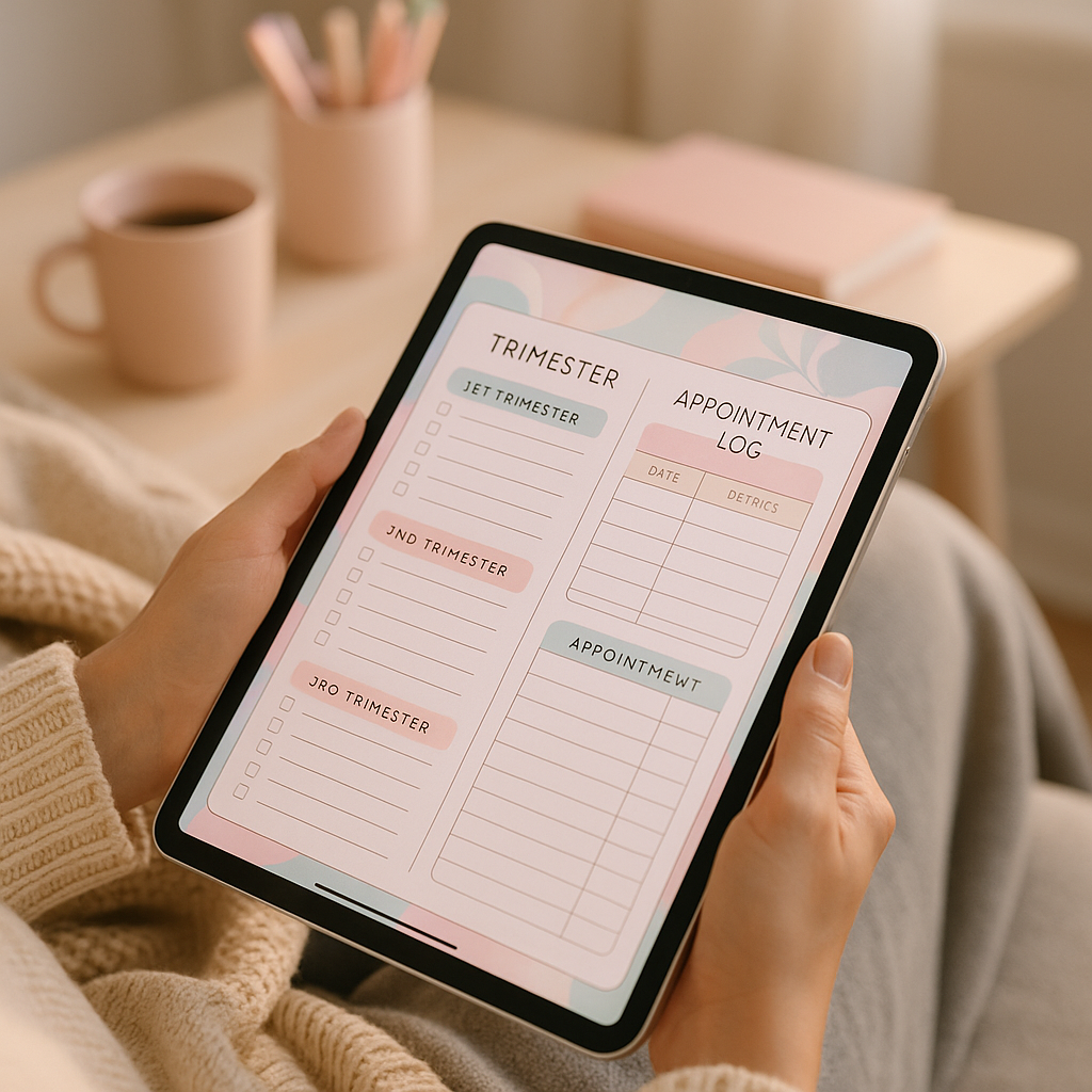 Pregnancy Planner | Pastel | Digital PDF 2026 preview