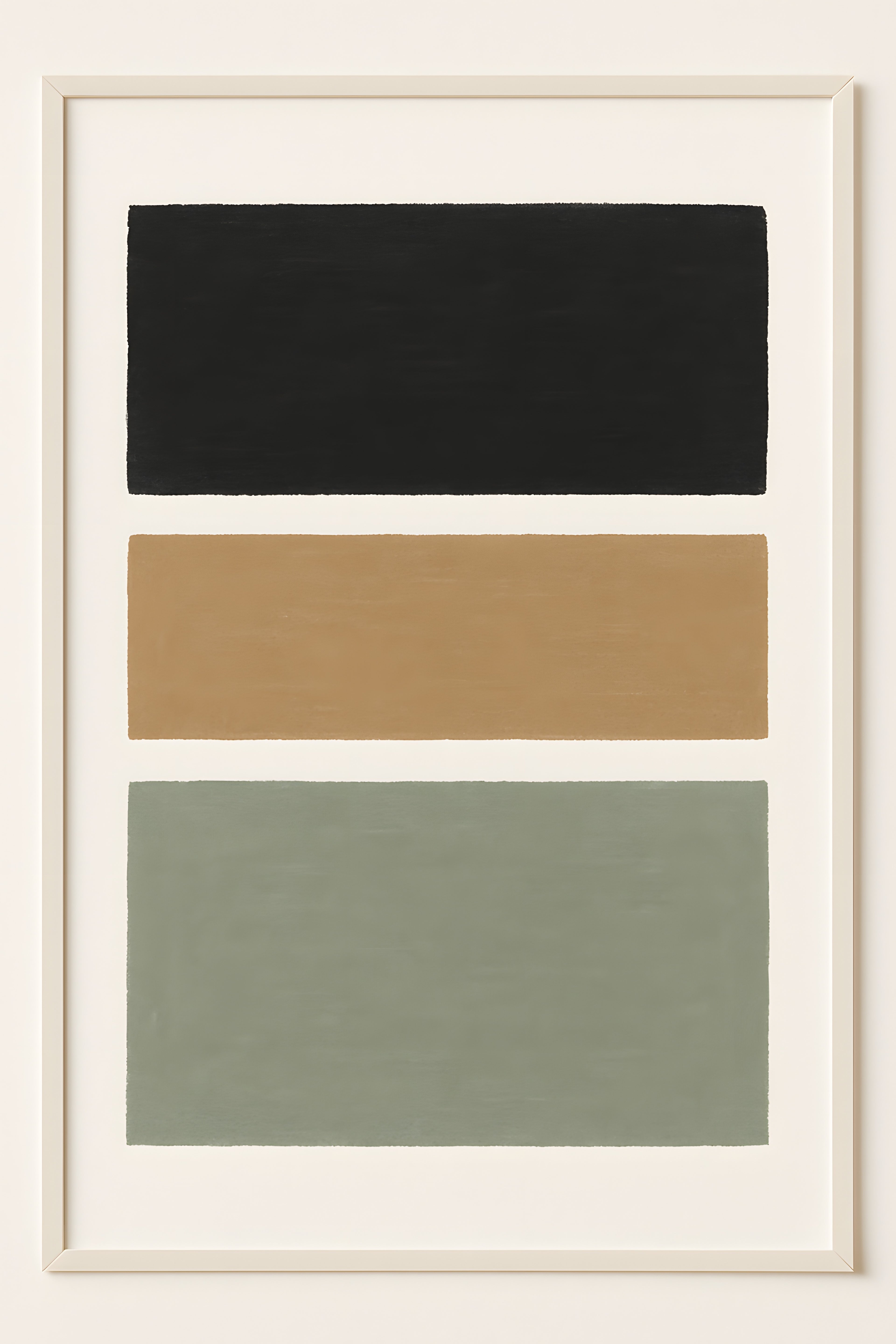 Minimalist abstract with three horizontal bars in differe... | Printable Wall Art | Instant Download