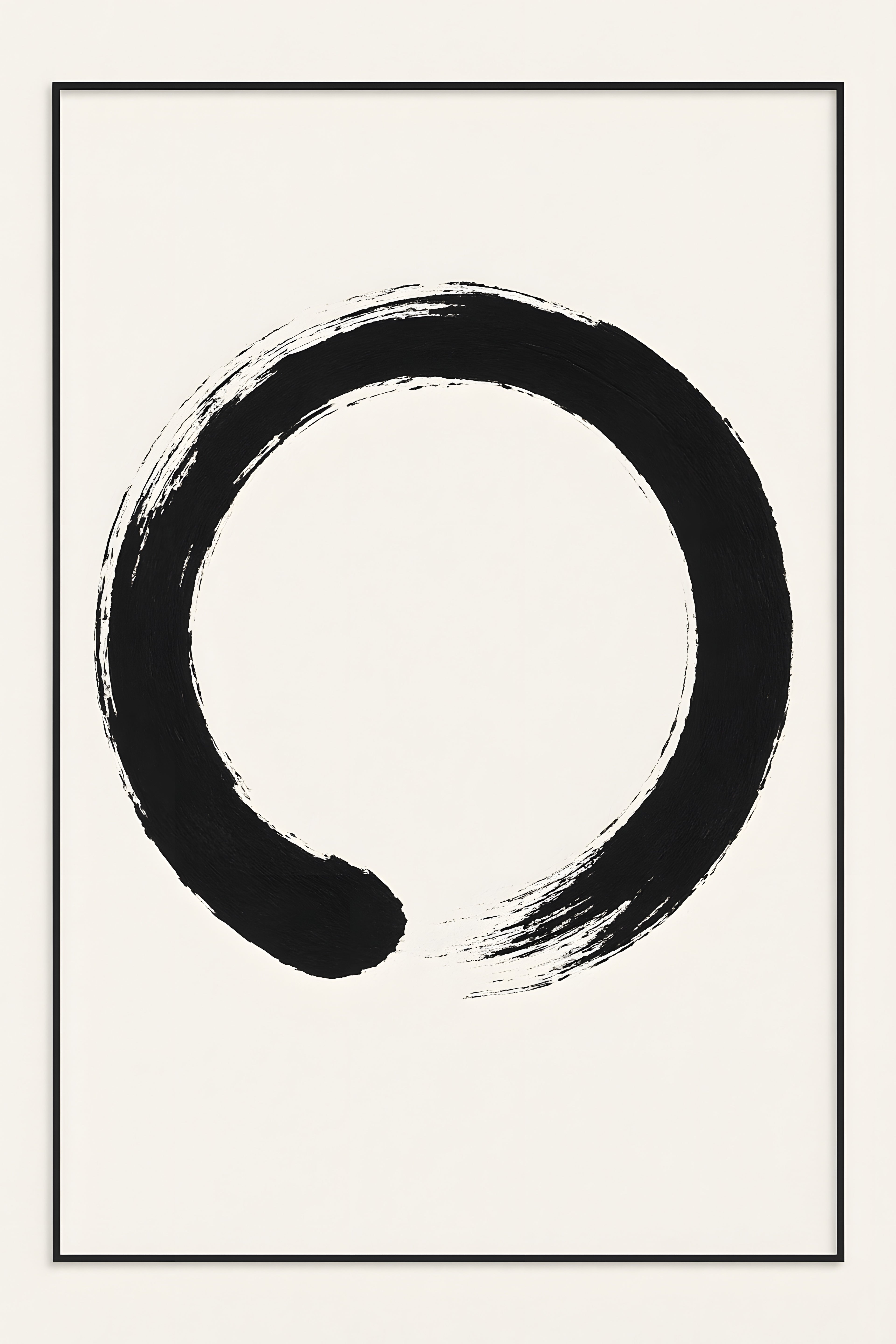 Single brushstroke in black ink on white | Printable Wall Art | Instant Download