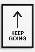Minimalist arrow pointing upward with 'Keep Going' in cle... | Printable Wall Art | Instant Download