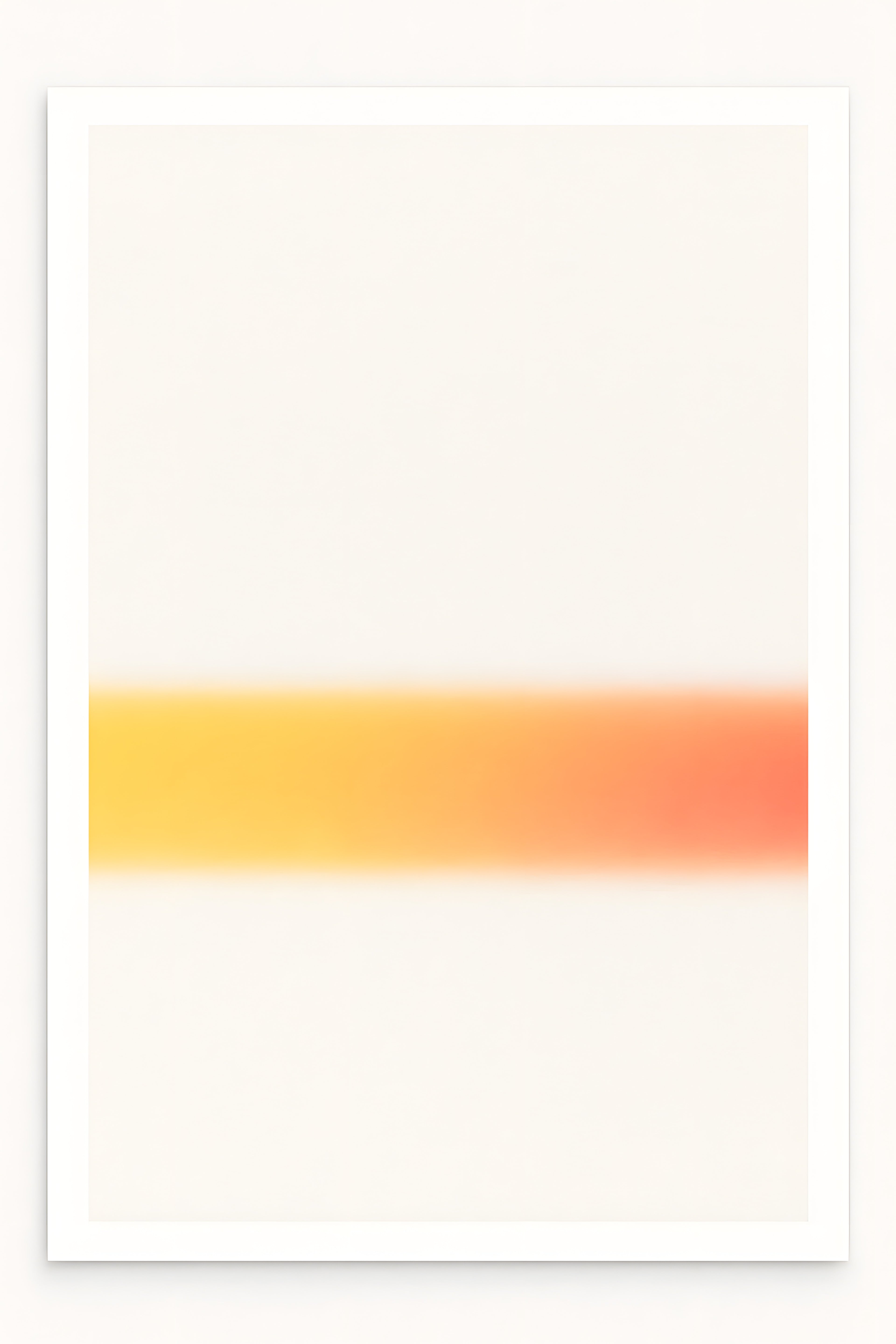 Minimalist sunset — single horizontal gradient stripe fro... | Printable Wall Art | Instant Download