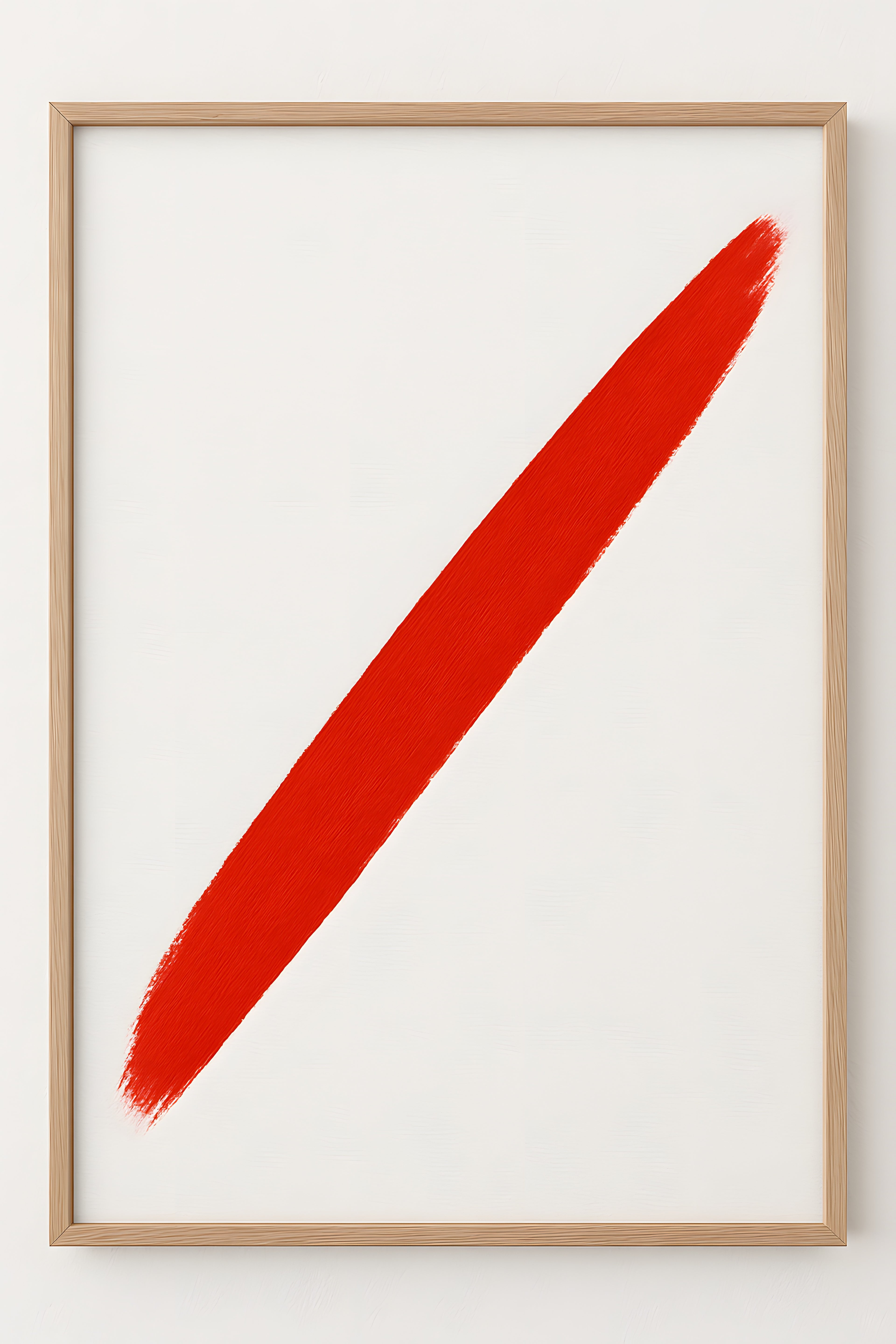 Minimalist abstract with single bold diagonal slash of ve... | Printable Wall Art | Instant Download