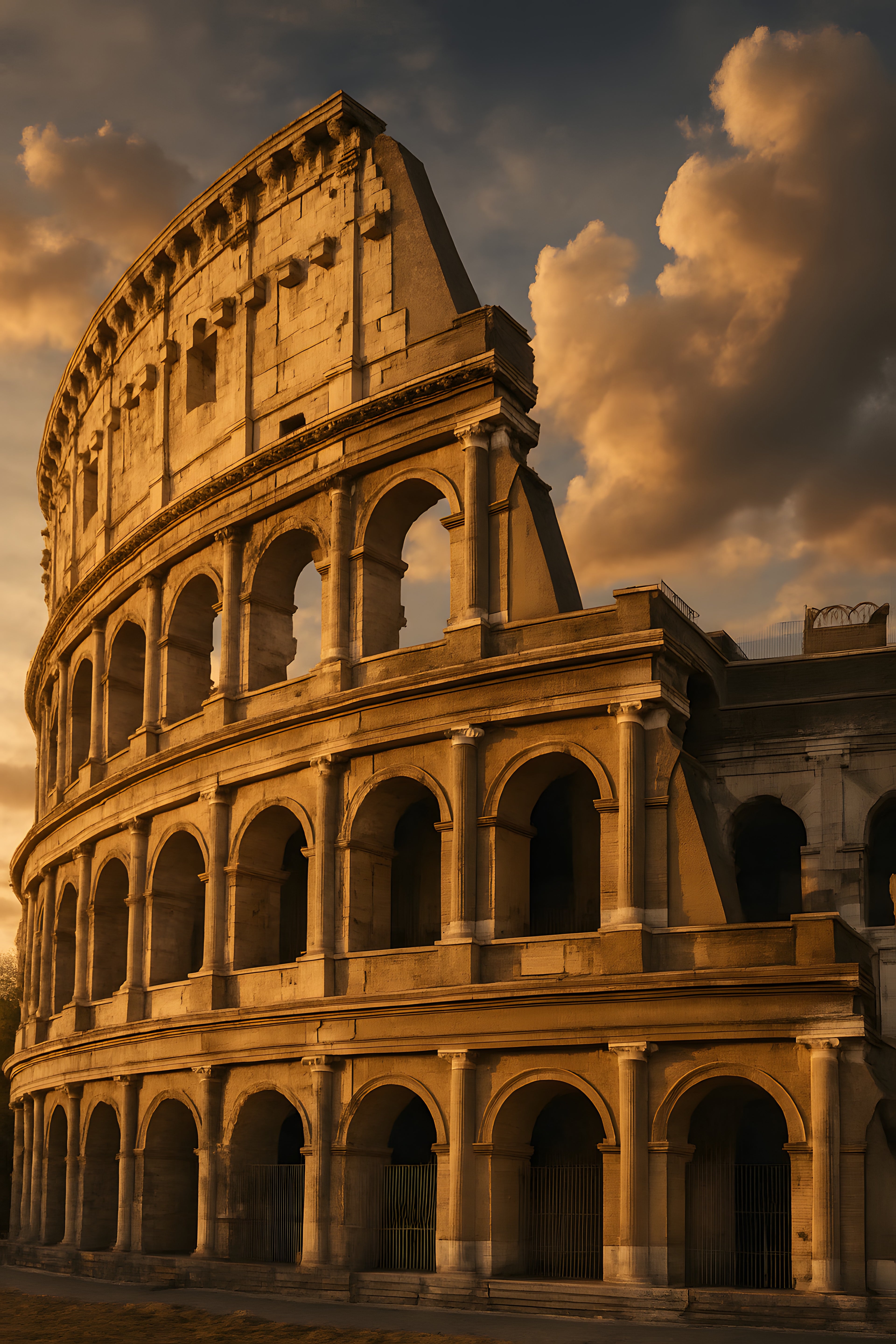 Rome's Colosseum at golden hour | Printable Wall Art | Instant Download