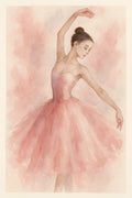Fashion illustration of ballet dancer in tutu | Printable Wall Art | Instant Download