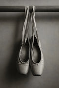 Black and white ballet shoes hanging on barre | Printable Wall Art | Instant Download