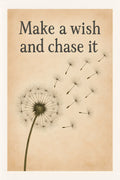 Dandelion seeds blowing in wind | Printable Wall Art | Instant Download