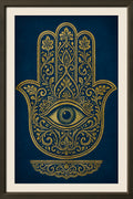Hamsa hand with evil eye and ornate patterns | Printable Wall Art | Instant Download