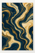 Fluid abstract art with swirling marble-like patterns in ... | Printable Wall Art | Instant Download