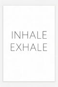 Minimalist 'inhale exhale' in thin sans-serif font | Printable Wall Art | Instant Download