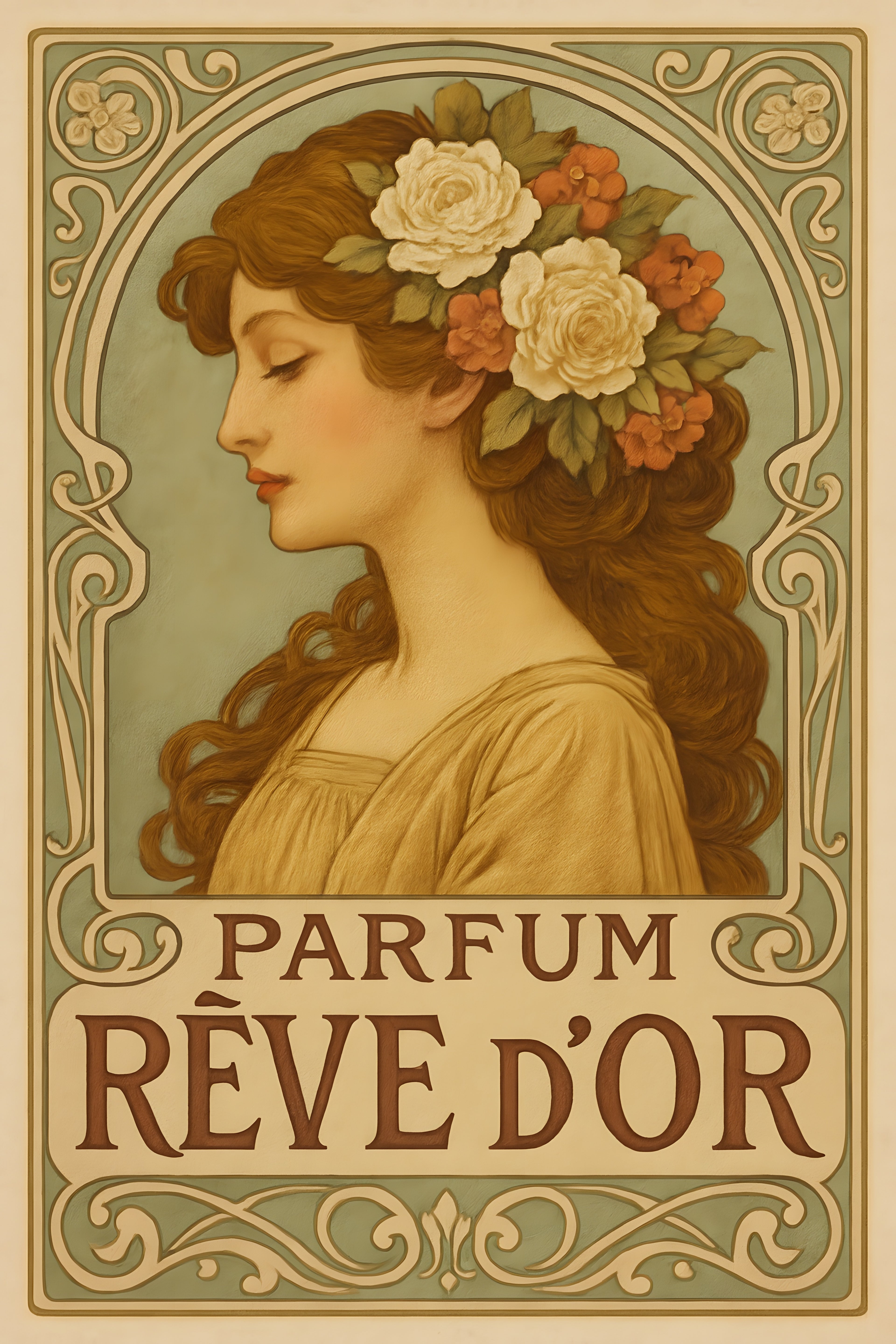 Vintage French perfume advertisement | Printable Wall Art | Instant Download