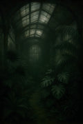 Dark Victorian greenhouse interior | Printable Wall Art | Instant Download
