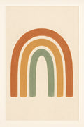 Abstract boho rainbow in muted earth tones — terracotta t... | Printable Wall Art | Instant Download