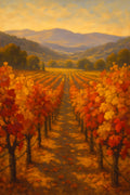 Autumn vineyard in Napa Valley | Printable Wall Art | Instant Download