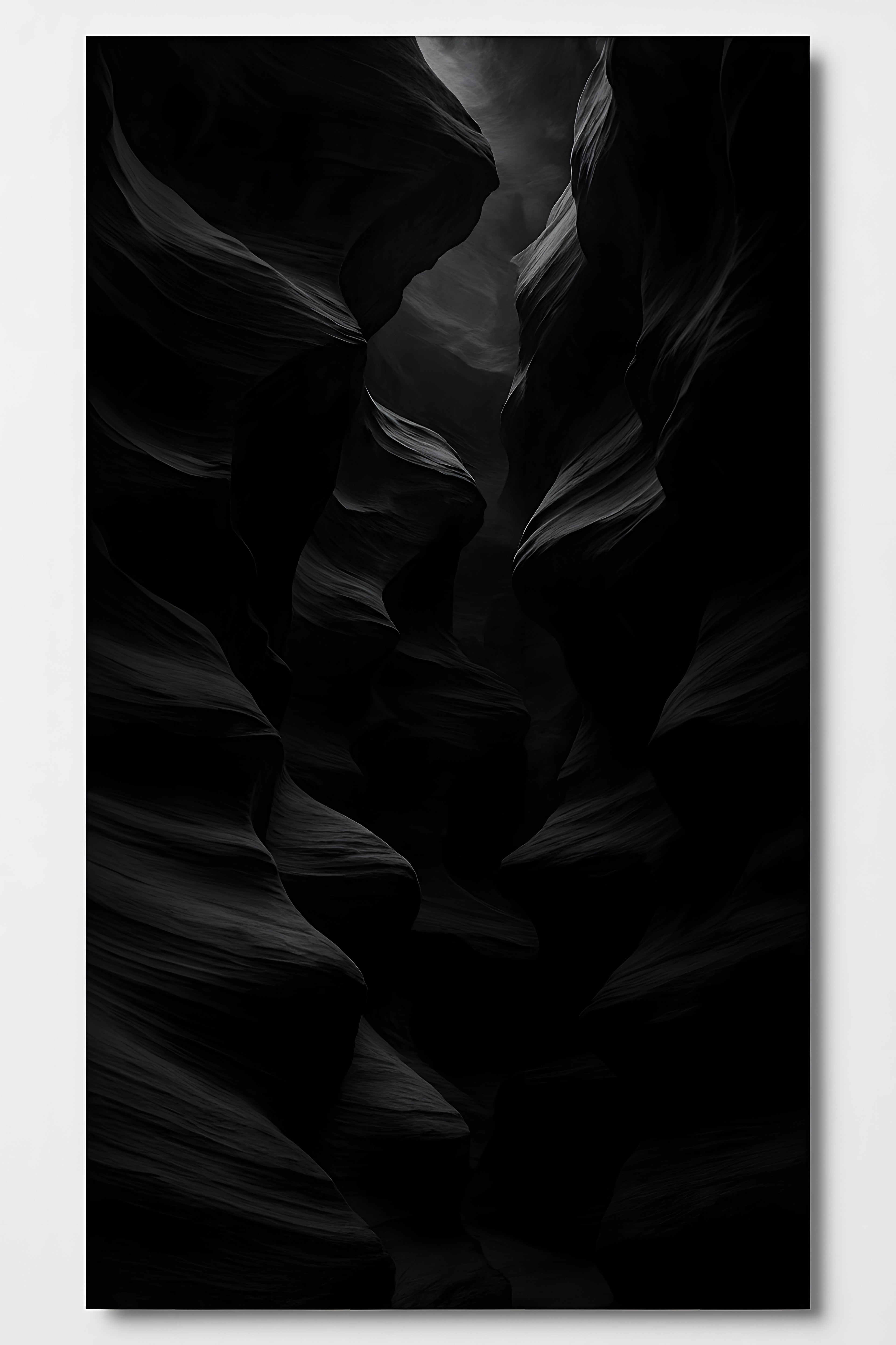 Dramatic monochrome canyon photography | Printable Wall Art | Instant Download