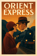 Vintage European train travel poster | Printable Wall Art | Instant Download