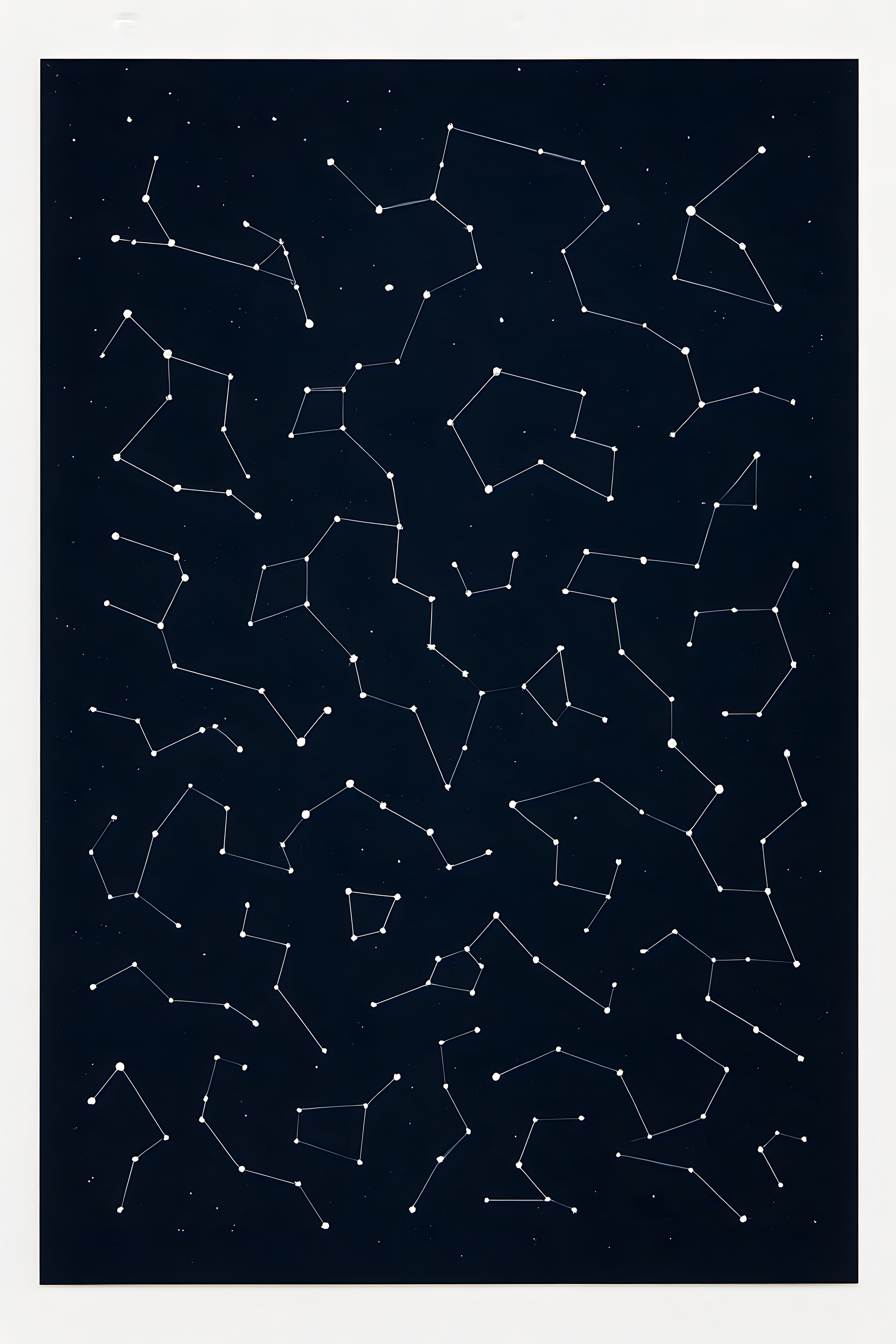 Star map of actual night sky constellation pattern | Printable Wall Ar ...