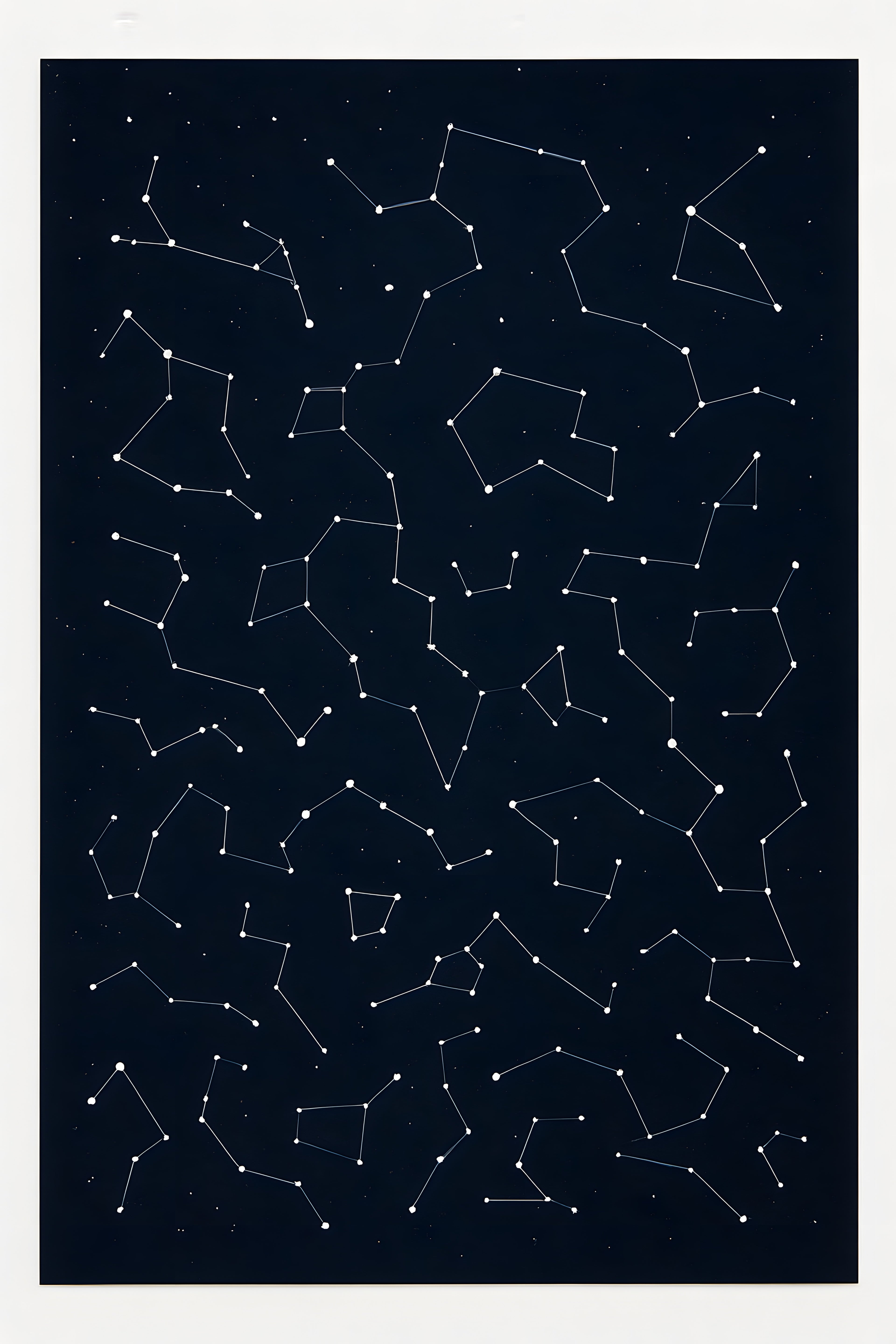 Star map of actual night sky constellation pattern | Printable Wall Art | Instant Download