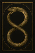 Mystical serpent ouroboros eating own tail | Printable Wall Art | Instant Download