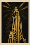Art deco skyscraper illustration in dramatic upward persp... | Printable Wall Art | Instant Download