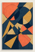 Geometric abstract with intersecting circles and triangle... | Printable Wall Art | Instant Download
